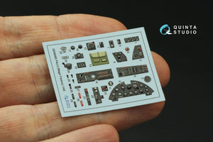 Quinta Studio QD48460 F4U-2 Corsair 3D-Printed coloured Interior on decal paper (Magic Factory) 1/48 – zdjęcie 4