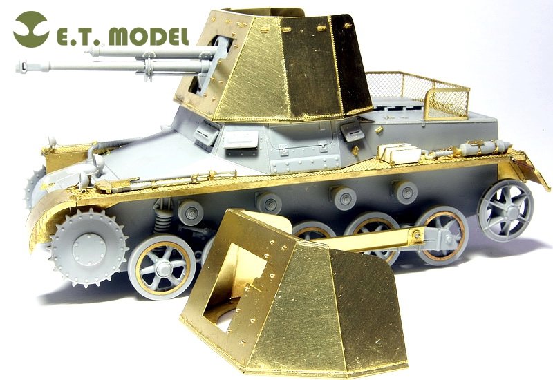 ET Model E35-015 WWII German Panzerjager I Fighting Compartment Armor Plates（Late version）(For DRAGON 6230) (1/35) – Bild 2