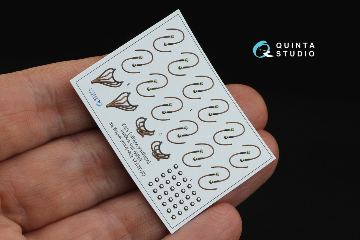 Quinta Studio QP32021 BMW III Câblage électrique, pour Fokker D.VIIF (Wingnut Wings) 1/32 – image 5