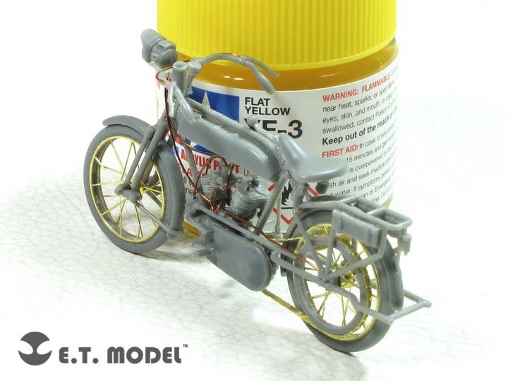 ET Model E35-255 WWI Peugeot 1917 750 cc 2 cyl Motorcyle (For MENG HS-005) (1/35) – image 3