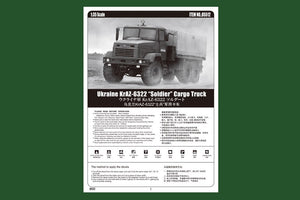 Hobby Boss 85512 Ukraine KrAZ-6322 “Soldier” Cargo Truck 1/35 – image 4