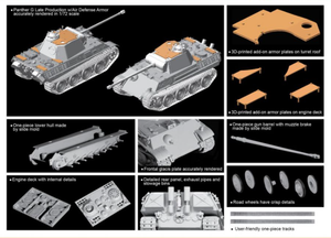Dragon 7696 Panther G Late Production w/Air Defense Armor 1/72 – imagen 2