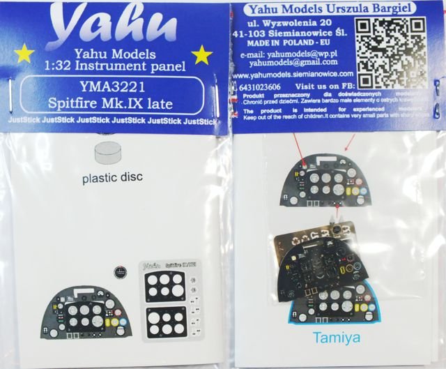 Yahu YMA3221 Spitfire IX late and Mk.XVI (Tamiya) 1/32