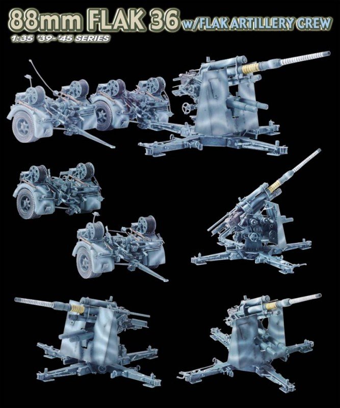 Dragon 6260 88mm Flak 36 1/35 – obrázek 3