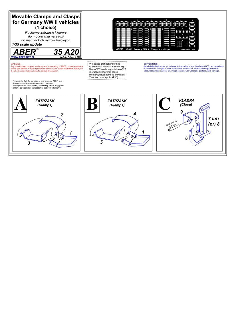 Aber 35A020 Tool clamps (German) - 1 choice (1/35) – Bild 4
