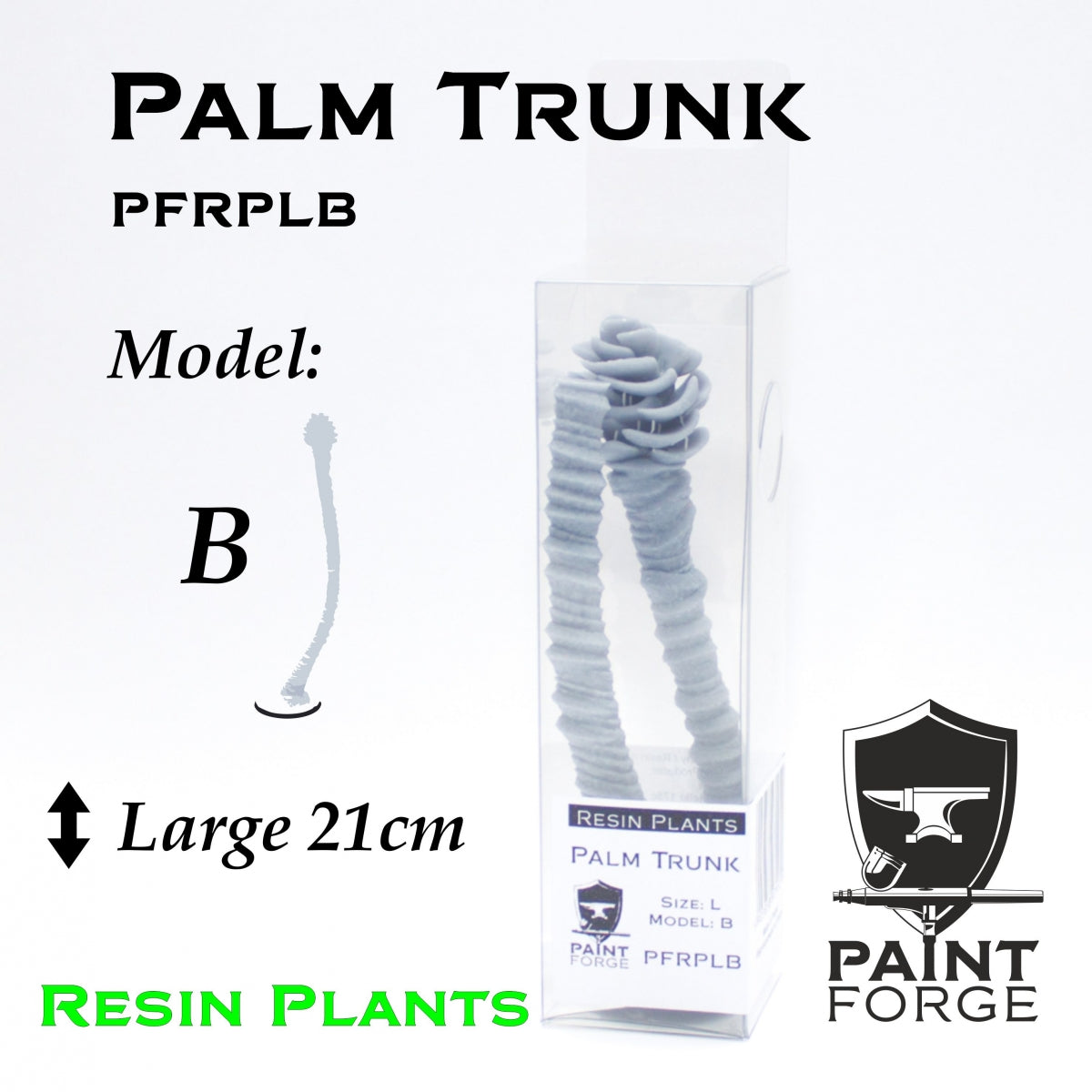 Plantes en résine Paint Forge PFRPLB PALM TRUNK B taille L