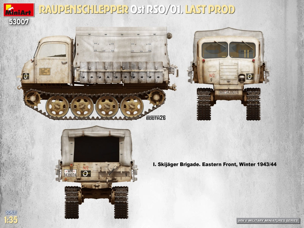 MiniArt 53007 RAUPENSCHLEPPER Ost RSO/01. LAST PROD 1/35