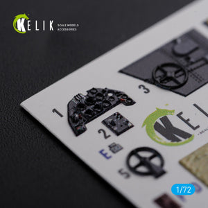 KELIK K72123 BF109-F2/F4 interior 3D decals for Fine Molds kit 1/72 – image 3