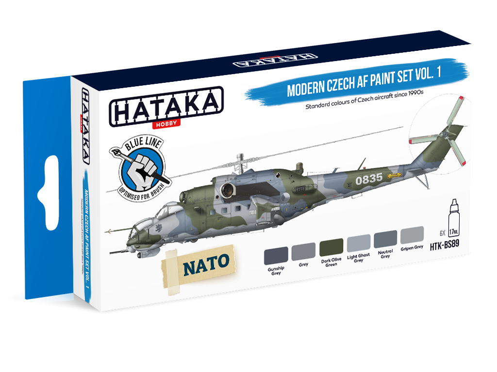 Hataka Hobby HTK-BS89 Modern Czech AF paint set vol. 1 (6x17ml) – image 2