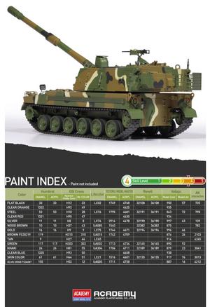 Academy 13561 ROK Army K9A1 155mm Self-Propelled Howitzer 1/35 – image 5