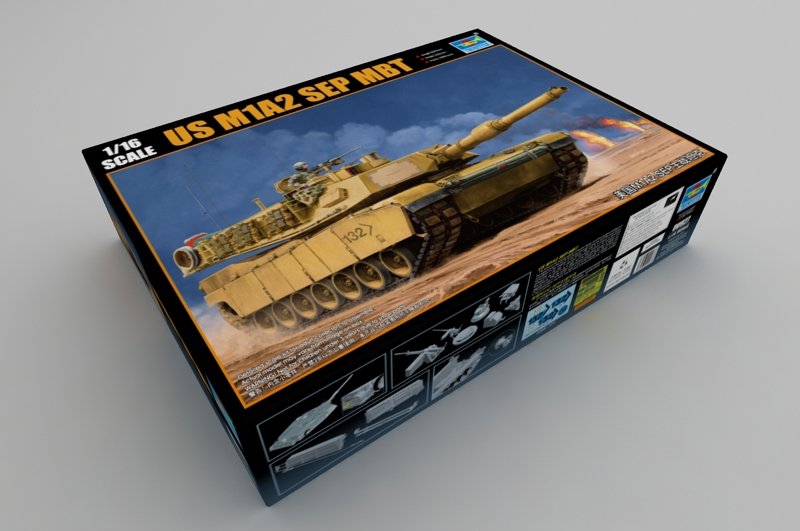 Trumpeter 00927 US M1A2 SEP MBT 1/16 – obrázek 2