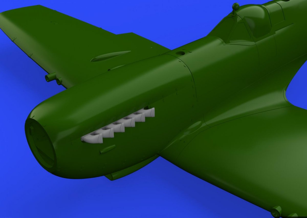 Eduard 632108 Spitfire Mk. IX exhaust stack - fishtail REVELL 1/32