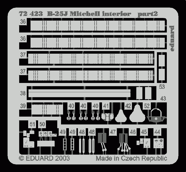 Eduard BIG7201 B-25J 1/72 HASEGAWA – imagen 6