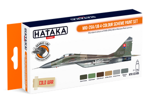Hataka HTK-CS105 MiG-29A/UB 4-color scheme paint set (6x17ml)