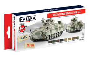 Hataka HTK-AS81 Modern German Army AFV paint set (8x17ml)