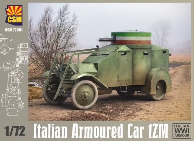 Copper State Models 72001 Italian Armored Car 1ZM 1/72