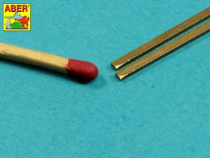 Aber KR15 KR-15 Square brass rods 1.5mm length 245mmx2 – Bild 4
