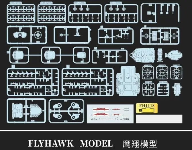 FlyHawk Model FH1118 HMS Duke of York 1943 1/700 – image 4
