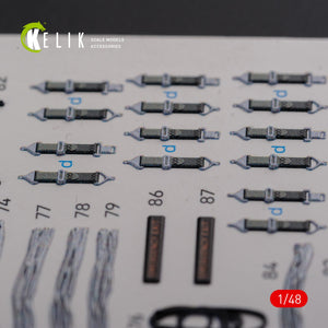 KELIK K48091 CH-46E Cargo compartment interior 3D decals for Academy kit 1/48 – obrázek 11