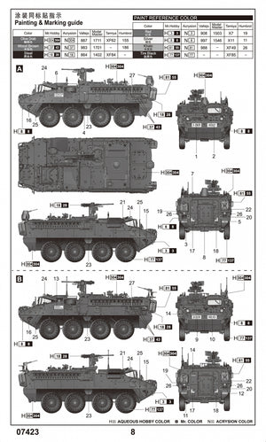 Trumpeter 07423 M1130 Stryker Command Vehicle 1/72 – image 4