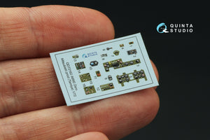 Quinta Studio QD72162 A6M2 Zero (Mitsubishi Prod.) 3D-Printed colored Interior on decal paper (Tamiya) 1/72 – obrázek 5