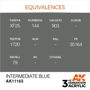 AK Interactive AK11163 INTERMEDIATE BLUE – STANDARD 17ml – image 3
