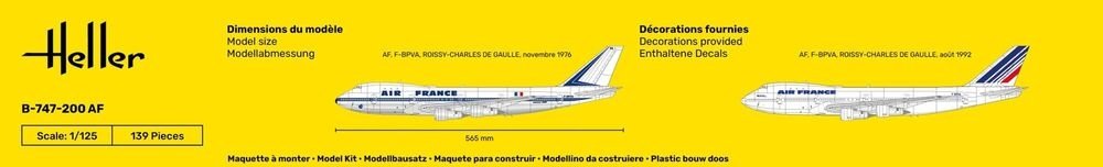 Heller 56459 Starter Kit - B-747-200 AF 1/125 – obrázek 7