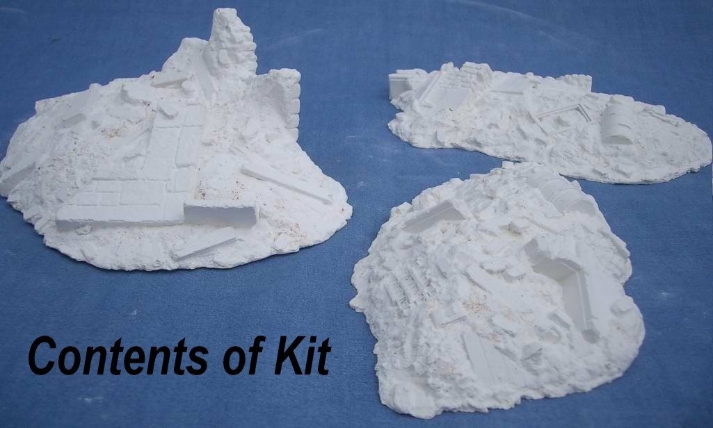 RT-Diorama 35127 Rubble, debris pile set (3 pcs.) 1/35 – image 2
