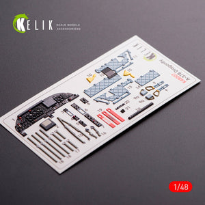 KELIK K48007 A-37B DRAGONFLY INTERIOR 3D DECALS FOR TRUMPETER KIT 1/48 – image 2