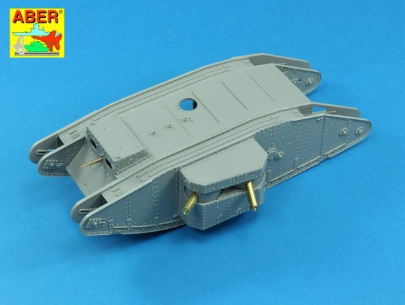 Aber 35L-196 Barrels for British WWI Tank Mk.I Female or 0.303 Vickers gun x 4 8mm Hotchkiss m.1909 x 1 1/35 – image 6