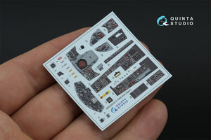 Quinta Studio QDS-32181 F-104S-ASA 3D-Printed colored Interior on decal paper (Italeri) (small version) 1/32 – imagen 5