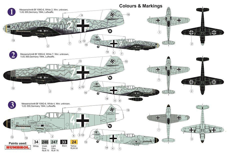 AZ Model AZ7627 Bf 109G-6 JG.300 1/72 – image 3