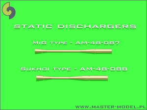 Master AM-48-087 Static dischargers - type used on MiG jets (14pcs) 1/48 – zdjęcie 3