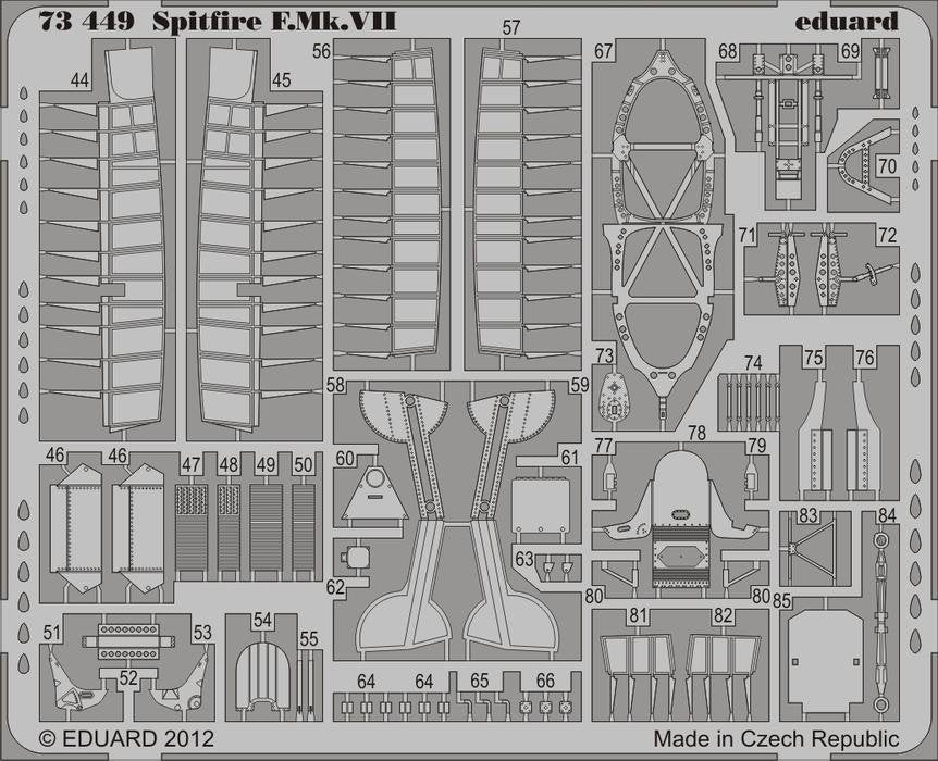 Eduard 73449 Spitfire F. Mk. VII 1/72 ITALERI – Bild 2