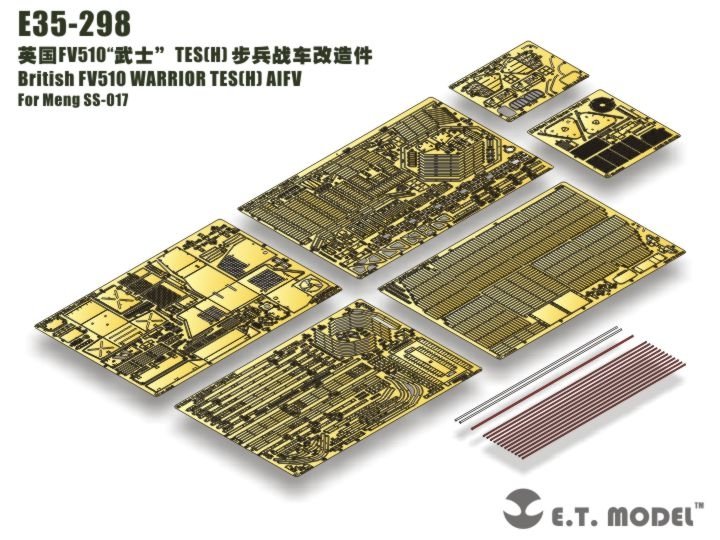 Maquette ET E35-298 FV510 WARRIOR TES(H) britannique pour Meng SS-017 au 1/35