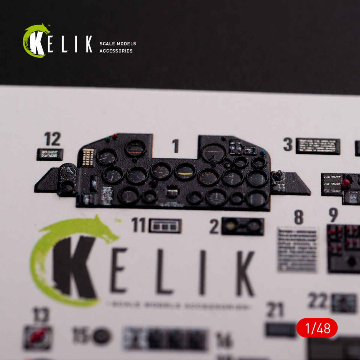 KELIK K48015 P-47D &amp;quot;Razorback&amp;quot; interior 3D decals for Tamiya kit 1/48 – immagine 3