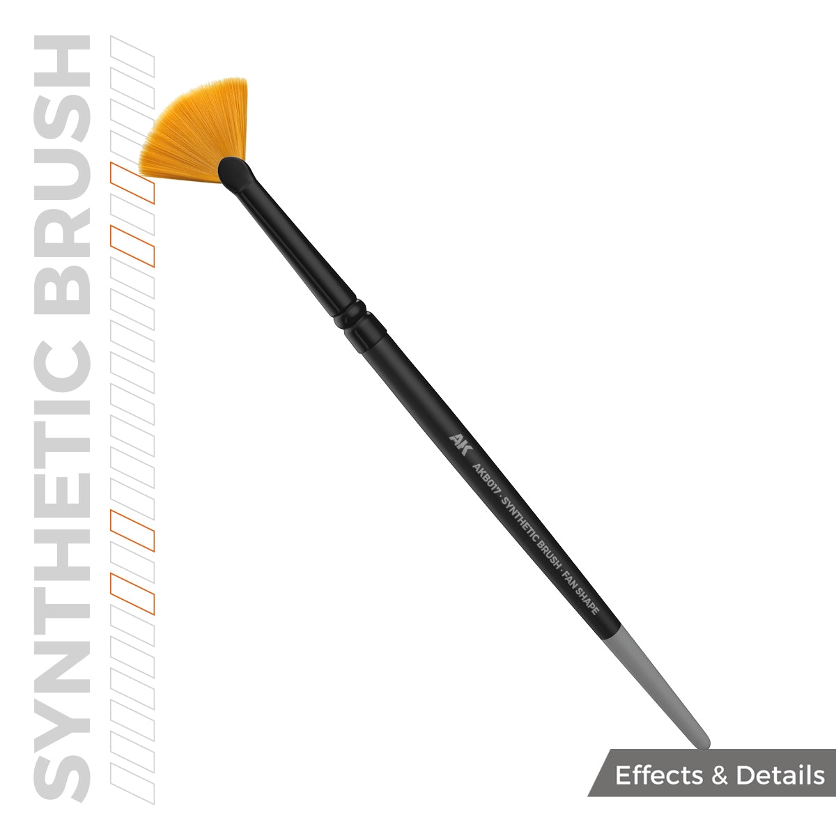 AK Interactive AKB017 AK SYNTHETIC BRUSH – FAN SHAPE – image 2