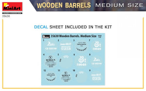 MiniArt 35630 Wooden Barrels. Medium Size 1/35 – obrázek 3