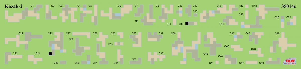 ICM 35748 Chevrons of Personnel and Camouflage of Military Vehicles of the Ukrainian Army 1/35 – image 2