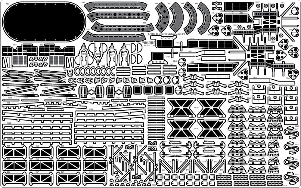 Pontos 27001F1 BISMARCK 1941 Detail Up Set Advanced 1/200 – image 5
