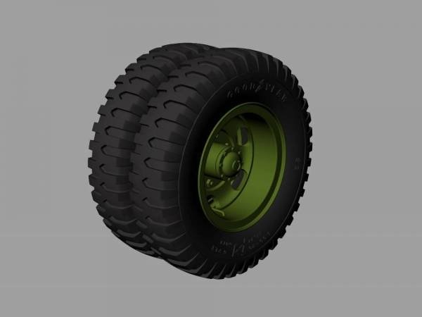 Panzer Art RE35-529 M35&amp;amp;M109 trucks road wheels (Goodyear) 1/35 – image 3
