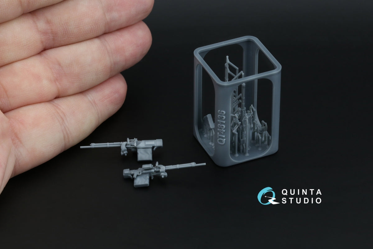 Quinta Studio QT48136 UBT Machine Gun (Soviet, WWII), 2 pcs (for all kits) 1/48