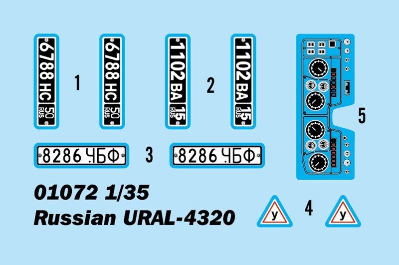 Trumpeter 01072 Russian URAL 4320 1/35 – obrázek 13