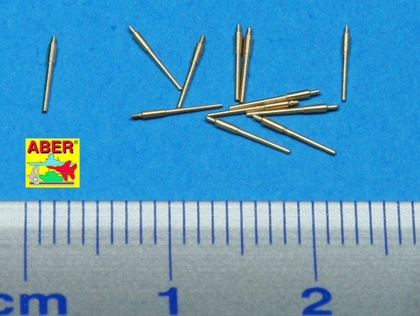 Aber 1/700L-15 Set of 12 pcs 150 mm barrels for German ships: Bismarck, Tirpitz, Scharnhorst, Gneisenau 1/700 – obrázek 2