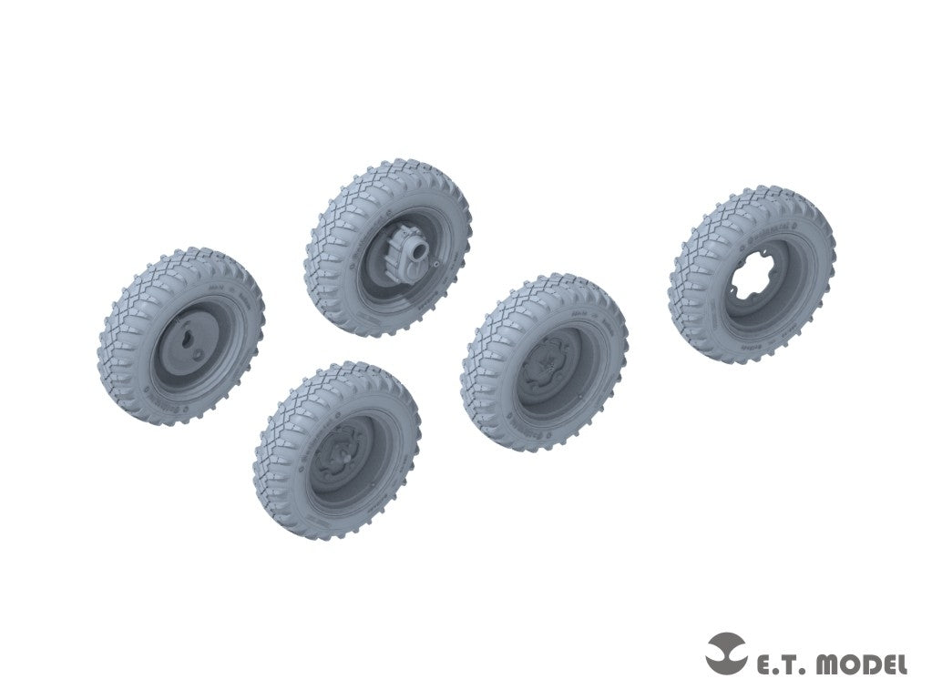 ET Model P35-136 WWII German Schwimmwagen Type166 Sagged wheels Wide For TAMIYA Kit 1/35 – Bild 2