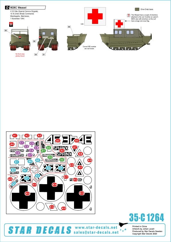 Star Decals 35-C1264 British AFVs in Holland 1944-45 #2 1/35 – Bild 2