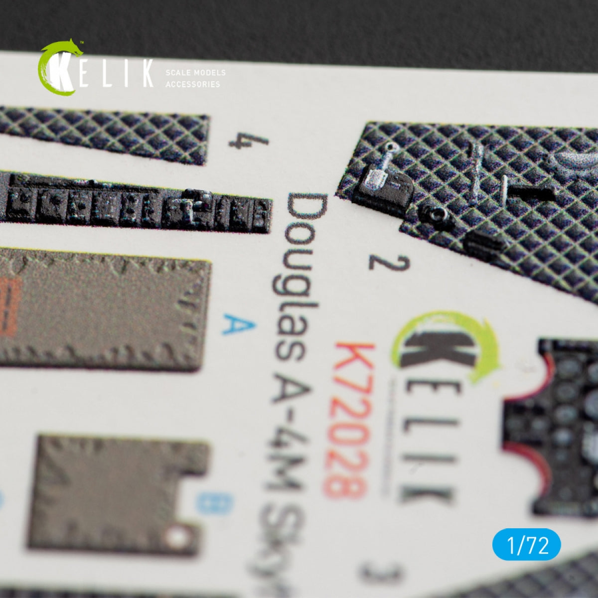KELIK K72028 A-4M &amp;quot;SKYHAWK&amp;quot; INTERIOR 3D DECALS FOR FUJIMI/HOBBY 2000 KIT 1/72 – imagen 4