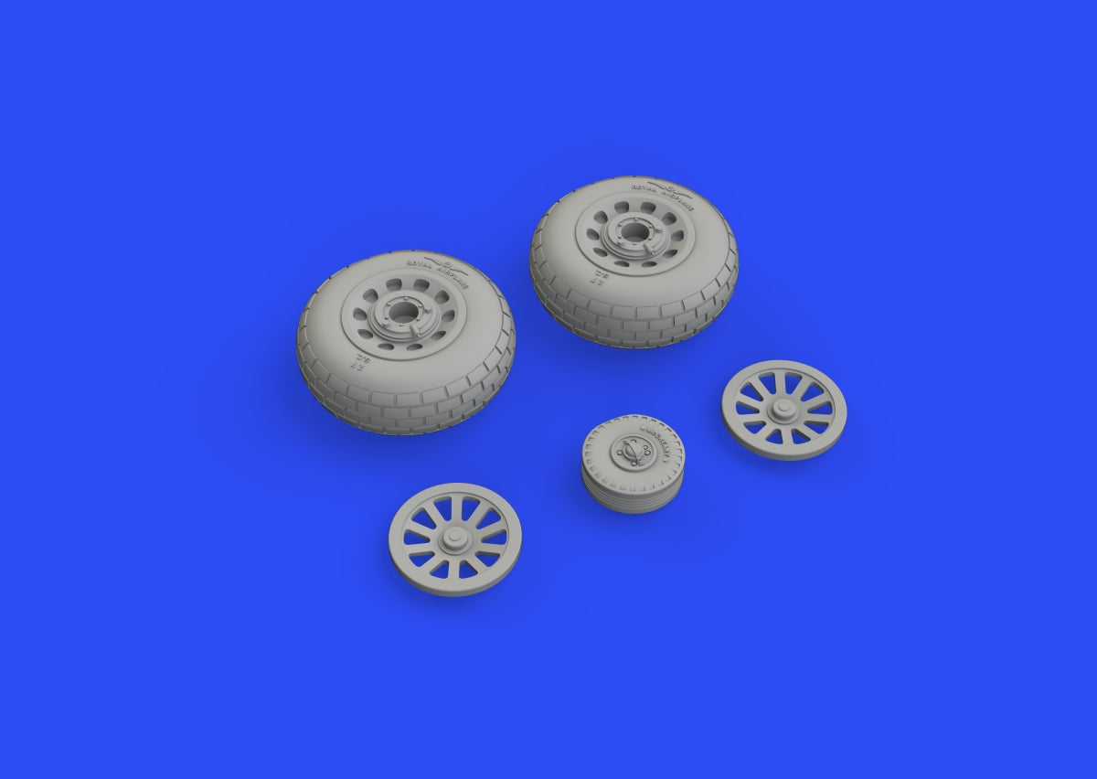 Eduard 648989 P-51B/ C wheels block tread EDUARD 1/48 – immagine 4