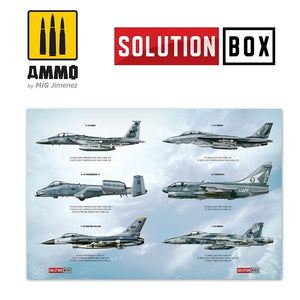 AMMO of Mig Jimenez 6509 How To Paint USAF Navy Gray Fighters Solution Book – image 8