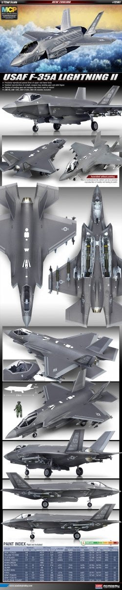 Academy 12507 Lockheed Martin F-35A Lightning II (USAAF) 1/72 – image 2